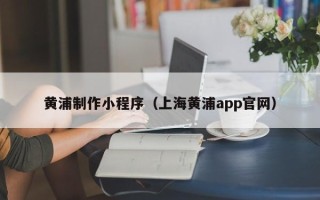 定州黄浦制作小程序（上海黄浦app官网）