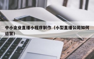 定州中小企业直播小程序制作（小型直播公司如何运营）