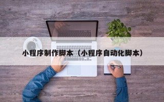 定州小程序制作脚本（小程序自动化脚本）